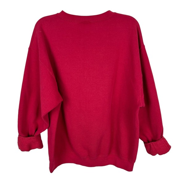 Disney Vintage 90s Character Graphic Red Crew Neck Sweatshirt L - Picture 4 of 4